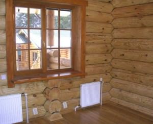 Установка деревянных окок в деревянном доме