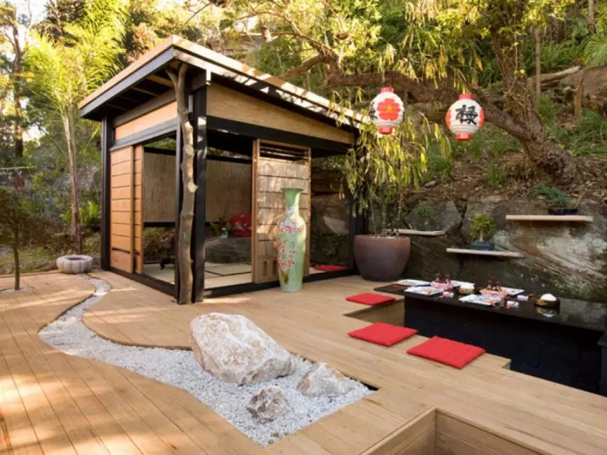 Лучшее дополнение японского сада – чайный домик