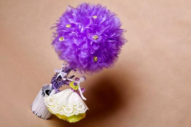 Топиарий из органзы: пошаговое фото и мастер-класс, своими руками из цветов, как сделать МК, красивые свадебные